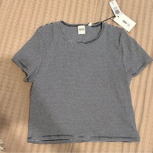 Aritzia admiral and White Striped Tee Homestretch is